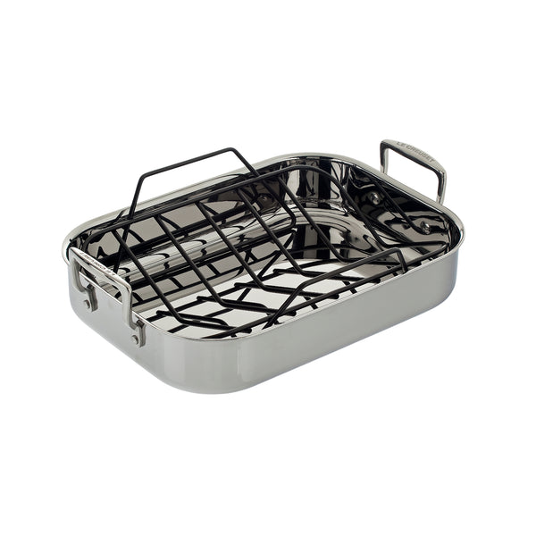 Le Creuset Stainless 14 x 10" Roasting Pan with Rack (Promo)