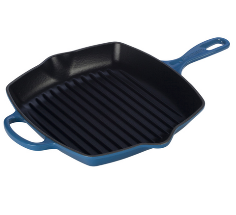 Le Creuset 10.25" Signature Square Skillet Grill - Marseille