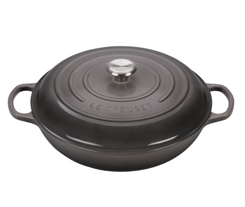 Le Creuset 5 Qt Signature Braiser - Oyster