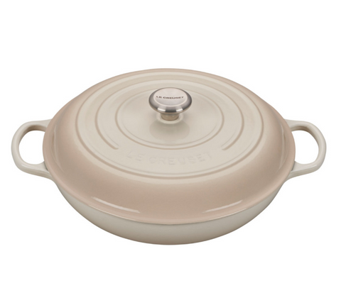 Le Creuset 3.5 Qt Signature Braiser - Meringue