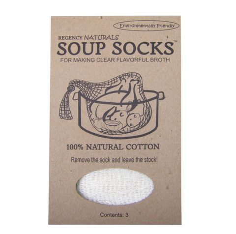 HIC Regency Natural Cotton Soup Sock - Set of 2