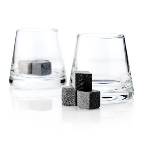 Viski Soapstone Cube and Tumbler Set