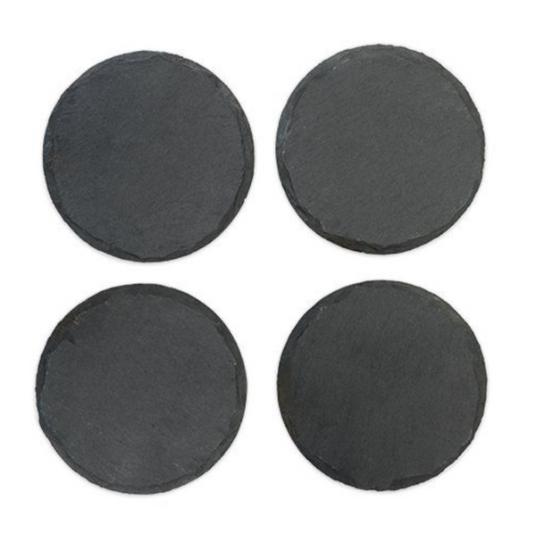 Twine Circle Slate Coasters