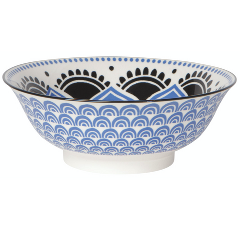 Now Designs 8" Stamped Bowl - Blue Floral