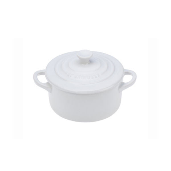 Le Creuset Mini Round Cocotte - White