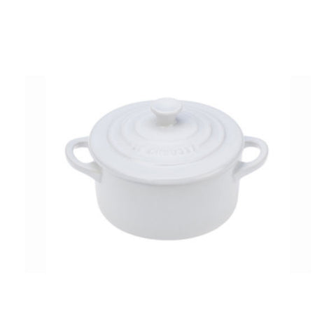 Le Creuset Mini Round Cocotte - White