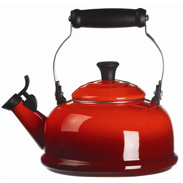 Deltage person Broom Le Creuset Whistling Kettle - Cerise - Phenolic Knob – The Happy Cook