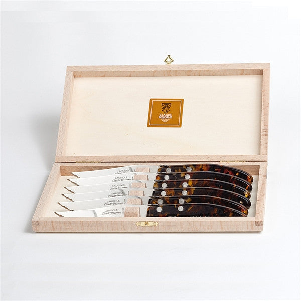 Claude Dozorme Berlingot Steak Knife Boxed Set - Luxurious Interiors