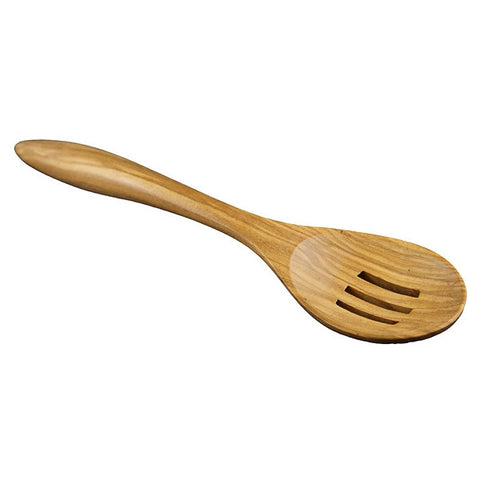 Berard Olive Wood Slotted Spoon