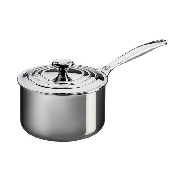 Le Creuset 2 Qt. Stainless Steel Sauce Pan w/ Lid