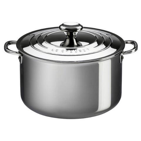 Le Creuset 7 Qt. Stainless Steel Stock Pot with Lid