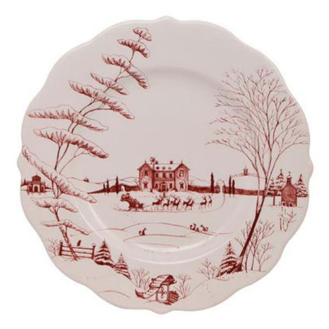 Juliska Country Estate Scallop Dinner Plate- Winter Frolic