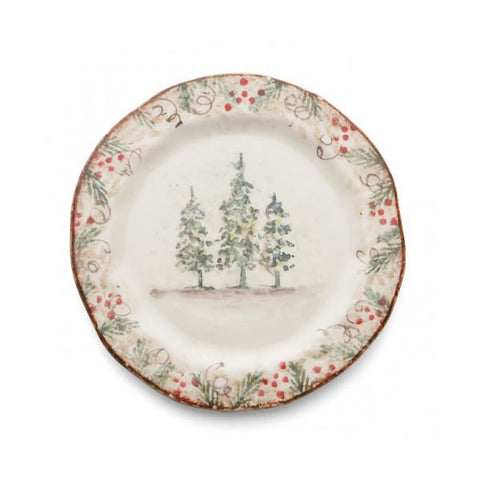 Arte Italica Natale Salad/Dessert Plate