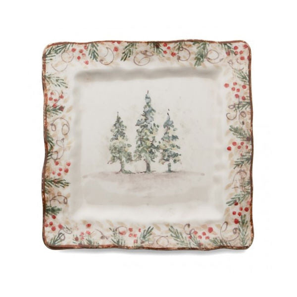 Arte Italica - Natale Square Plate
