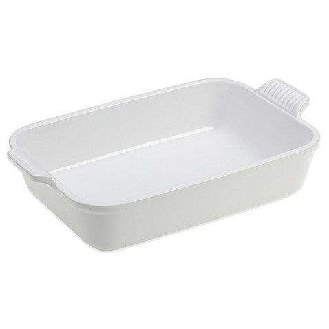 Le Creuset 2.5 qt Heritage Rectangular Dish - White