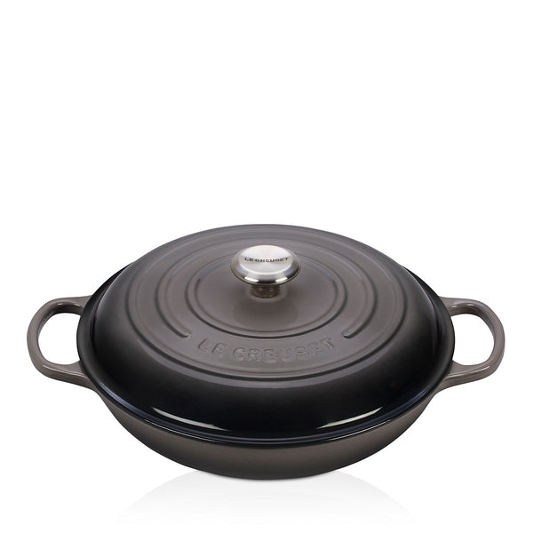 Le Creuset - 3.5 Qt. Signature Braiser - Oyster