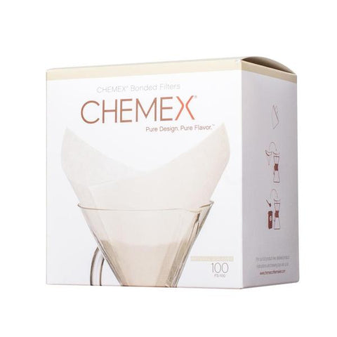 Chemex- Bleached Prefolded- 100 Filters