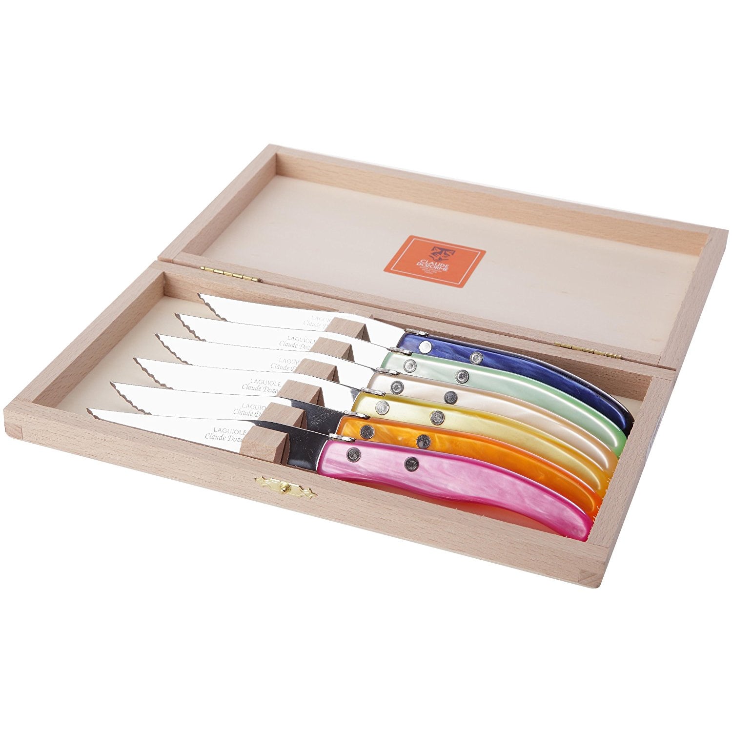 Claude Dozorme Berlingot Steak Knives - Rainbow – The Happy Cook