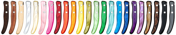 Claude Dozorme Berlingot Steak Knives - Rainbow