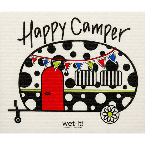 Wet-it! Swedish Dishcloth - Happy Camper