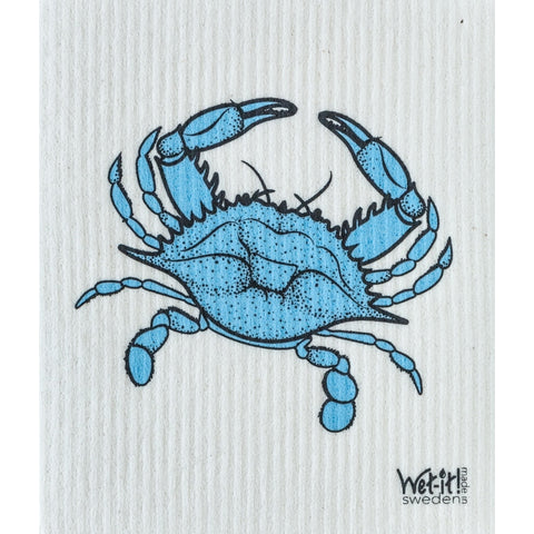 Wet-it! Swedish Dishcloth - Blue Crab