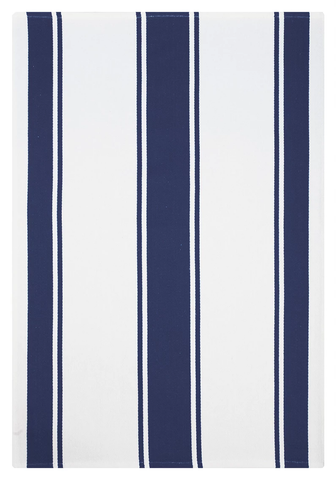 MU Kitchen- Stripe Towel- Ink Blue