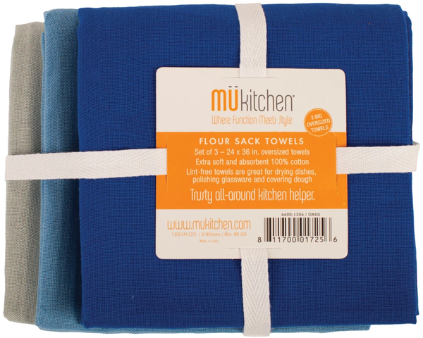 MU Kitchen- Flour Sack Towels- Harbor