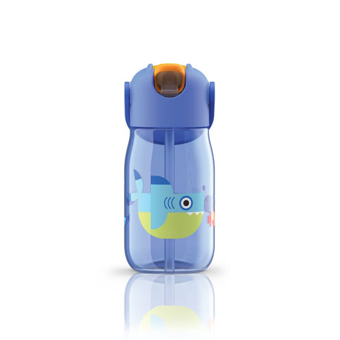 Zoku Kids Flip Straw Bottle - Blue