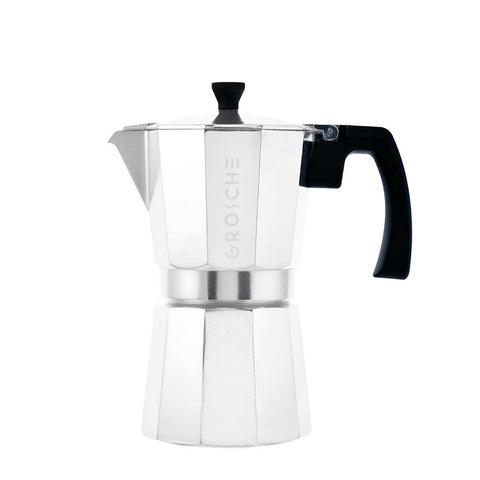 Grosche Milano Espresso Maker Silver - 6 Cup