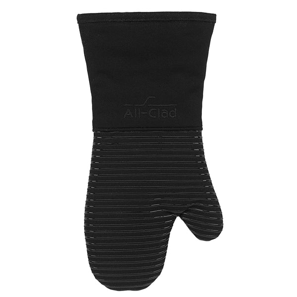 All-Clad - Silicone Treated Oven Mitt - Black
