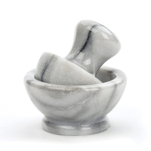 R.S.V.P. White Marble Spice Mortar and Pestle