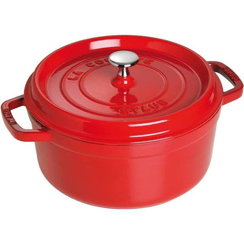 Staub 4 Qt. Round Cocotte - Cherry