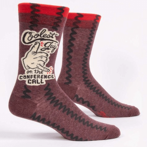 Blue Q - Men's Crew Socks - Coolest Guy
